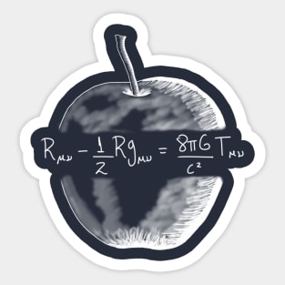 Einstein's Equation of Cosmology Sticker